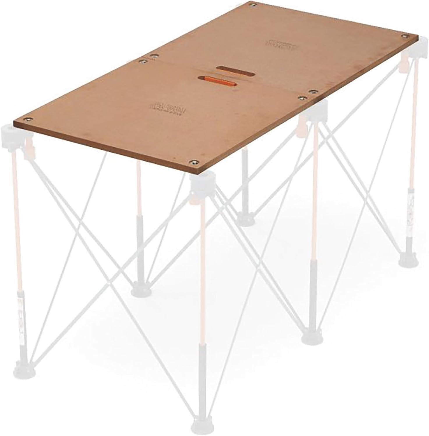 imageBORA Centipede Folding Table Top for Bora Centipede Work Stand Saw Horses  24 Inch x 48 Inch  Includes Wood Top  6 QuickTwist Locks for a Portable Quick Setup Work Table or Workbench CT22N Brown24 x 48 Solid Tabletop  6 QuickTwist Locks