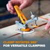 imageBORA Auto Adjust Hold Down Clamp Fits Standard 516inch T Track  Universal T Slot Toggle Clamp for Woodworking Rotates 360 Degrees for Clamping Projects  BRG050101