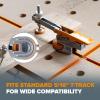 imageBORA Auto Adjust Hold Down Clamp Fits Standard 516inch T Track  Universal T Slot Toggle Clamp for Woodworking Rotates 360 Degrees for Clamping Projects  BRG050101