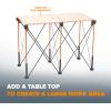 imageBORA Centipede CT6 36 inch Tall Portable Folding Workstand with Carry Strap Collapsible Workbench Construction table Support Sawhorse 2Ft X 4Ft 36 inch work height 2500lb weight capacity2ft x 4ft Stand