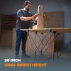 imageBORA Centipede CT6 36 inch Tall Portable Folding Workstand with Carry Strap Collapsible Workbench Construction table Support Sawhorse 2Ft X 4Ft 36 inch work height 2500lb weight capacity4ft x 4ft x 36in