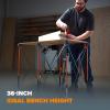 imageBORA Centipede CT6 36 inch Tall Portable Folding Workstand with Carry Strap Collapsible Workbench Construction table Support Sawhorse 2Ft X 4Ft 36 inch work height 2500lb weight capacity2ft x 4ft Stand