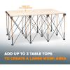 imageBORA Centipede CT6 36 inch Tall Portable Folding Workstand with Carry Strap Collapsible Workbench Construction table Support Sawhorse 2Ft X 4Ft 36 inch work height 2500lb weight capacity4ft x 6ft Stand