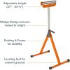 imageBORA Portamate Miter Saw Stand with Pedestal Roller  Mitre Saw Stand with Wheels  Carpenter Stainless Steel Saw Stand and Collapsible Workbench  Expandable Power Tool Stands PM8000B