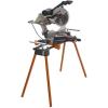 imageBORA Portamate Miter Saw Stand with Pedestal Roller  Stainless Steel Portable Work Support for Workshop Tools  500 Lb Max PM4000BSTORAGERACK