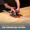 imageBORA Saw Guide  Universal Track Cutting Precision for Circular Saws  for use with Bora NGX Clamping Straight Edge Professional Woodworking System 544006
