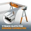 imageBORA Speedhorse 39quot TRX TopTrack 2x4 T Track Rails for Saw Horses 2 Pack  Durable Aluminum Sawhorse Supports  Compatible with Woodworking Clamps and Accessories PM4565