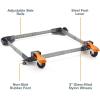 imageBORA Universal Mobile Base Kit with 3Inch Wheels and Steel Foot Levers  Fully Adjustable LowProfile Design Portable Base for Tools and Equipment for Easy Mobility 400 Lbs Max Weight  PM1050Mobile Base