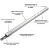 imageBORA WTX Ruled Clamp Edge Saw Guide 50 Inch Length Rail for Circular Saws Cutting Track for Woodworking Contractors DIY 545050 Metallic