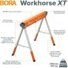 imageBORA Workhorse XT Saw Horses 2 Pack Folding Heavy Duty Adjustable Height Sawhorse Pair with Adjustable Legs Heavy Duty Saw horse for Contractors Portable Workbench wBuilt in Bottle opener PM3360T