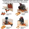 imageBora 100 WTX Ruled Clamp Edge Saw Guide for Woodworking Contractors Carpenters and DIY Guide for Circular Saws 100 Inch Cutting Length 545100