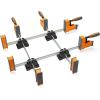 imageBora 4 Piece Parallel Clamps for Woodworking Clamps 4 Pack 2 x 24 inch plus 2 x 31 inch Parallel Clamp Spreader Set Bar Clamp 1100 Lbs clamping force Bar Clamp Set 571550I2 x 24 in  2 x 40 in Clamps  4 Clamp Blocks