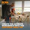 imageBora Centipede 2 ft L x 4 ft W x 25 ft H Folding Work Table Steel 1500 lb capacity GrayYellow2ft x 4ft Stand