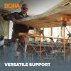 imageBora Centipede 2 ft L x 4 ft W x 25 ft H Folding Work Table Steel 1500 lb capacity GrayYellow4ft x 4ft Stand