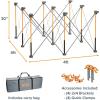 imageBora Centipede 2 ft L x 4 ft W x 25 ft H Folding Work Table Steel 1500 lb capacity GrayYellow4ft x 4ft Stand