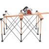 imageBora Centipede 2 ft L x 4 ft W x 25 ft H Folding Work Table Steel 1500 lb capacity GrayYellow4ft x 4ft Stand
