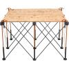 imageBora Centipede 2 ft L x 4 ft W x 25 ft H Folding Work Table Steel 1500 lb capacity GrayYellow4ft x 4ft Stand