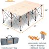 imageBora Centipede 2 ft L x 4 ft W x 25 ft H Folding Work Table Steel 1500 lb capacity GrayYellow4ft x 6ft Stand