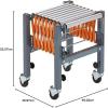 imageBora Portamate Adjustable Conveyor Roller Stand Infeed  Outfeed Support Expandable Gravity Conveyor 300 lbs Weight Capacity Locking Swivel Castor Wheels PM2700Roller