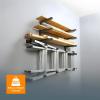 imageBora Portamate Bora Wood Storage RackBlack and Gray