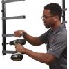 imageBora Portamate Bora Wood Storage RackBlack and Gray