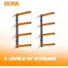 imageBora Portamate Bora Wood Storage RackOrange and Gray