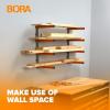 imageBora Portamate Bora Wood Storage RackOrange and Gray