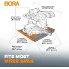 imageBora Portamate Miter Saw Stand Work Station 400 Lbs Max Weight Portable Rolling Table Saw Stand Workbench with Folding Wing Extensions Miter Saw Stands PM8000Work Station