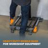 imageBora Portamate Mobile Base PM3550 Industrial Strength with Swivel Wheels  Universal Super Heavy Duty Adjustable Rolling Kit Dolly Roller for Equipment Power Tools Machines 1500 lb CapacityBase