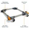 imageBora Portamate Mobile Base PM3550 Industrial Strength with Swivel Wheels  Universal Super Heavy Duty Adjustable Rolling Kit Dolly Roller for Equipment Power Tools Machines 1500 lb CapacityBase