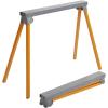 imageBora Portamate PM3300T Steel Folding Sawhorses  Set of 2 Heavy Duty Stands  PreAssembled Orange 33quot