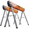 imageBora Portamate Speedhorse Sawhorse Pair Two Pack Table Stand with Folding Legs Metal Top for 2x4 Heavy Duty Pro Bench Saw Horse for Woodworking Carpenters Contractors PM4500TOrangePM4500T