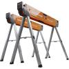 imageBora Portamate Speedhorse Sawhorse Pair Two Pack Table Stand with Folding Legs Metal Top for 2x4 Heavy Duty Pro Bench Saw Horse for Woodworking Carpenters Contractors PM4500TOrangePM4500T