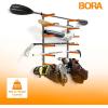 imageBora Wood Organizer and Lumber Storage Metal Rack with 6Level Wall Mount  Indoor and Outdoor Use In Orange  PBR001Orange