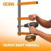imageBora Wood Organizer and Lumber Storage Metal Rack with 6Level Wall Mount  Indoor and Outdoor Use In Orange  PBR001Orange