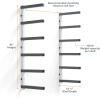 imageBora Wood Organizer and Lumber Storage Metal Rack with 6Level Wall Mount  Indoor and Outdoor Use In Orange  PBR001White and Gray