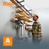 imageBora Wood Organizer and Lumber Storage Metal Rack with 6Level Wall Mount  Indoor and Outdoor Use In Orange  PBR001White and Gray