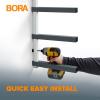 imageBora Wood Organizer and Lumber Storage Metal Rack with 6Level Wall Mount  Indoor and Outdoor Use In Orange  PBR001White and Gray