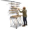 imageBora Wood Organizer and Lumber Storage Metal Rack with 6Level Wall Mount  Indoor and Outdoor Use In Orange  PBR001White and Gray