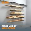 imageBora Wood Organizer and Lumber Storage Metal Rack with 6Level Wall Mount  Indoor and Outdoor Use In Orange  PBR001White and Gray