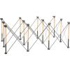 imageBora Centipede 2 ft L x 4 ft W x 25 ft H Folding Work Table Steel 1500 lb capacity GrayYellow4ft x 6ft Stand