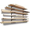 imageBora Wood Organizer and Lumber Storage Metal Rack with 6Level Wall Mount  Indoor and Outdoor Use In Orange  PBR001Black