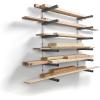 imageBora Wood Organizer and Lumber Storage Metal Rack with 6Level Wall Mount  Indoor and Outdoor Use In Orange  PBR001White and Gray