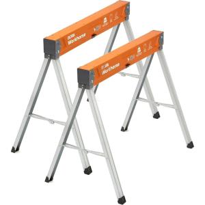 imageBORA Workhorse XT Saw Horses 2 Pack Folding Heavy Duty Sawhorse Pair  Heavy Duty Saw Horse for Contractors Portable Workbench  PM3330T