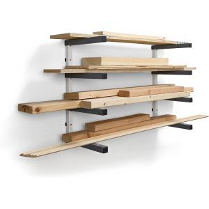 imageBora Portamate Bora Wood Storage RackWhite and Gray