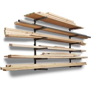 imageBora Wood Organizer and Lumber Storage Metal Rack with 6Level Wall Mount  Indoor and Outdoor Use In Orange  PBR001Black
