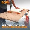 imageBORA 5Piece NGX Deluxe Clamp Edge System Set for Precision Cuts  BORA Centipede 24quot x 48quot Workbench Table Top with Dog Holes