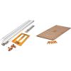 imageBORA 5Piece NGX Deluxe Clamp Edge System Set for Precision Cuts  BORA Centipede 24quot x 48quot Workbench Table Top with Dog Holes