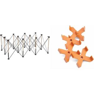 imageBORA Centipede 30in Portable Work Stand with 4 XCups Clamps Bag  4x6ft Sawhorse with 4500lb Capacity Orange ampamp Centipede 2x4 Support Bracket 4Piece Set for BORA Centipede Workstands CA0204