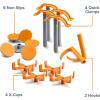 imageBORA Centipede Panel Cutting Accessory Kit  4 XCups 4 Quick Clamps 6 NonSlips 2 Hooks Fits All Centipede Work Stands  Work Bench Accessories for Sawhorse Folding Table Applications CAK2017